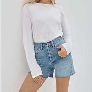 Denim Forum The Yoko Mid Thigh Short size 27 picture in bleu